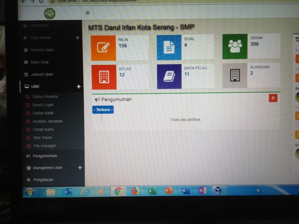 Uts Pts Di Mts Darul Irfan Sudah Berbasis Aplikasi Komputer Yayasan Darul Irfan Banten